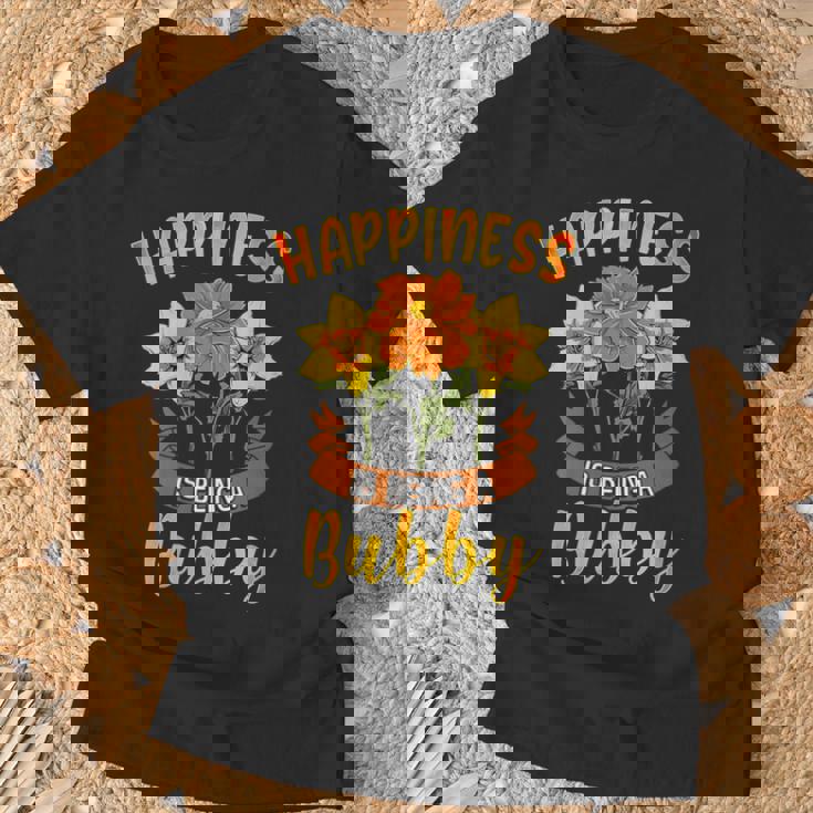 Happiness Is Being A Bubby Cute T-Shirt Gifts for Old Men