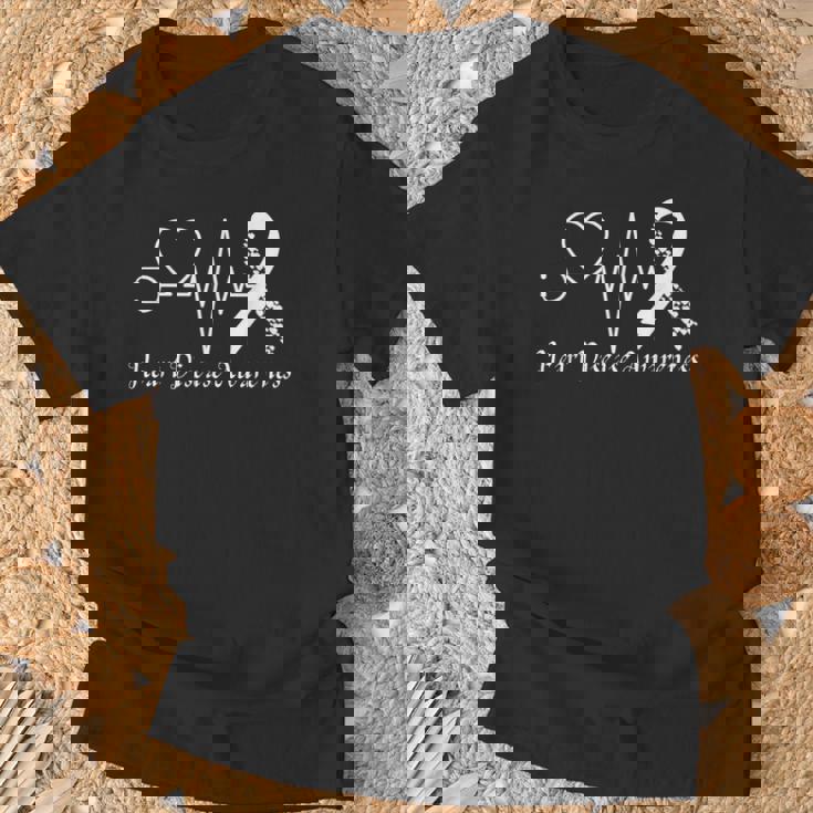 Heart Disease Awareness Go Red In February Health Red Heart T-Shirt Gifts for Old Men