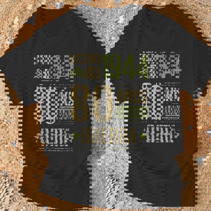 Hecho En 1944 80 Años Guerra Aniversarios Amigos Perfecto Camiseta unisex Regalos para ancianos