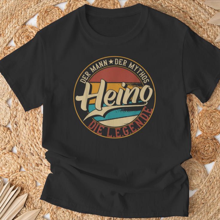 Heino The Man Of Mythos The Legend First Name T-Shirt Geschenke für alte Männer