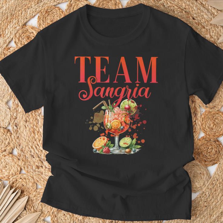 Hen Party Team Sangria Cocktail For Bartender T-Shirt Geschenke für alte Männer