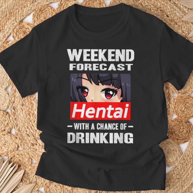 Hentai Drinking Japanese Anime Manga T-Shirt Geschenke für alte Männer