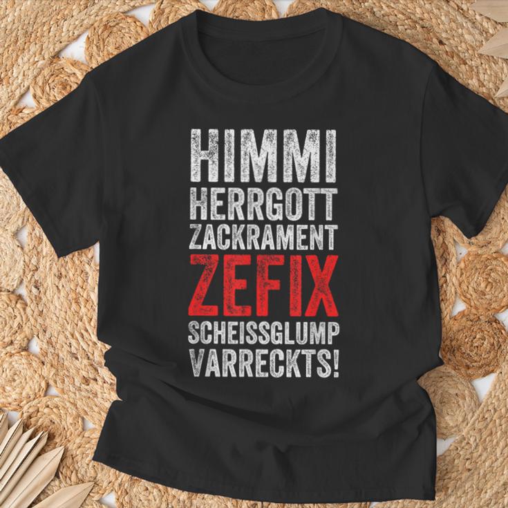 Himmi Herrgottzackramentzefixscheissglumpvarreckts T-Shirt Geschenke für alte Männer