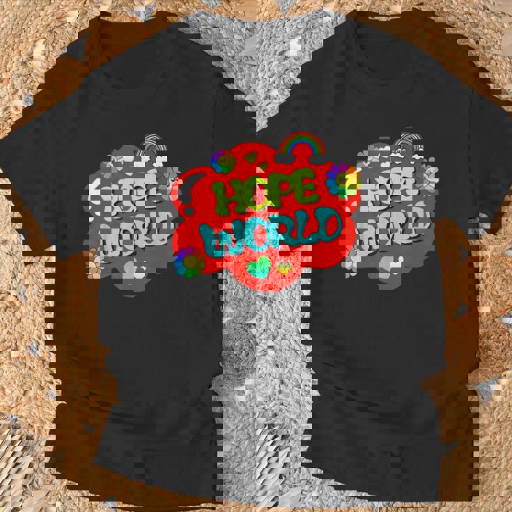 Hope World Colorful T-Shirt Gifts for Old Men Hope World Colorful T-Shirt Gifts for Old Men