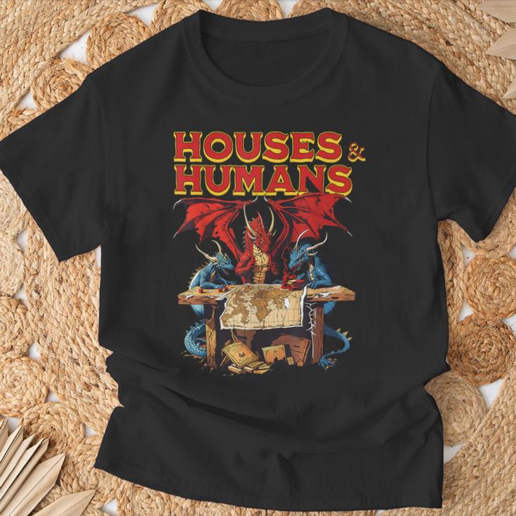 Houses And Humans Gamer Gamingintage Retro 90S T-Shirt Geschenke für alte Männer