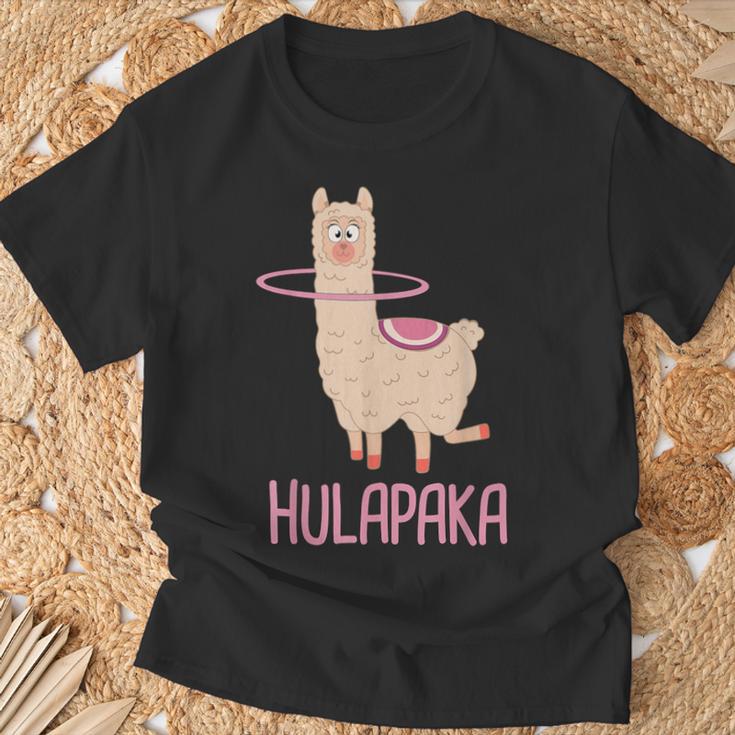 Hulapaka Alpaca Lama Hula Hooping Hoops Hoop Dance Hullern T-Shirt Geschenke für alte Männer