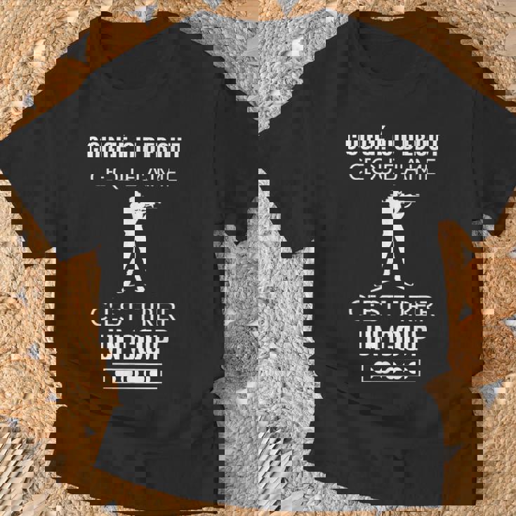 Humour Biathlon Sport D'hiver Cadeau Blague Skieur Montagne T-Shirt Cadeaux pour les vieillards