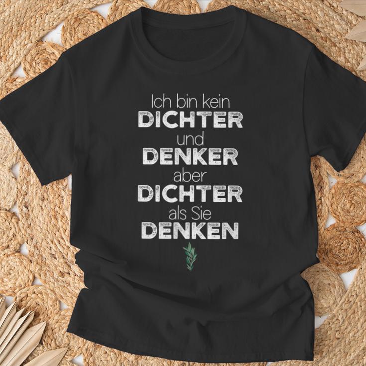 Ich Bin Kein Dichter Und Denker Aber Dichtals Sie Denken S T-Shirt Geschenke für alte Männer