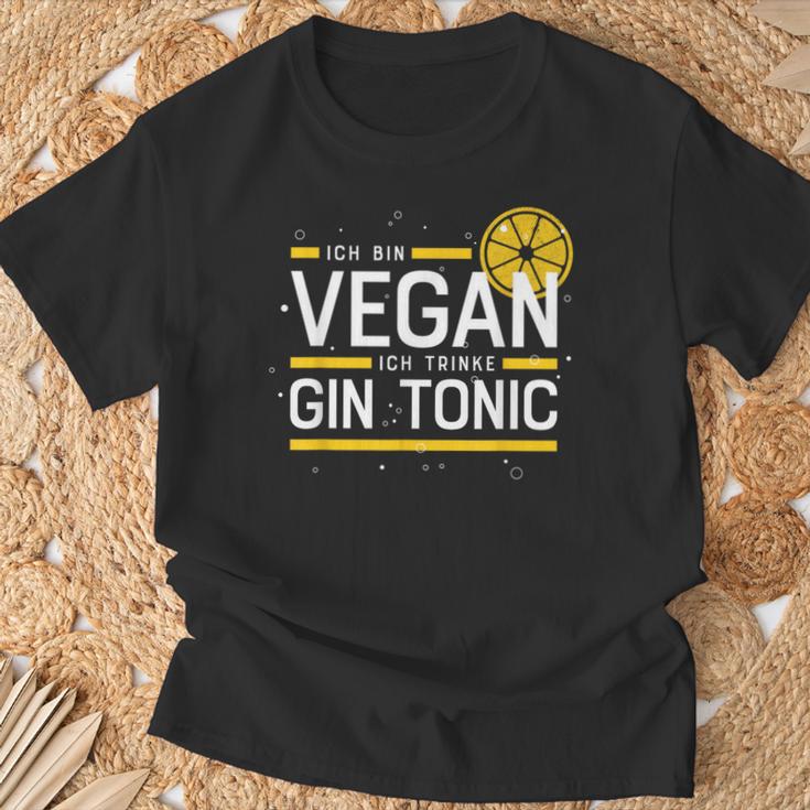 Ich Binegan Ich Trinke Gin Tonic X Lecker Gin T-Shirt Geschenke für alte Männer