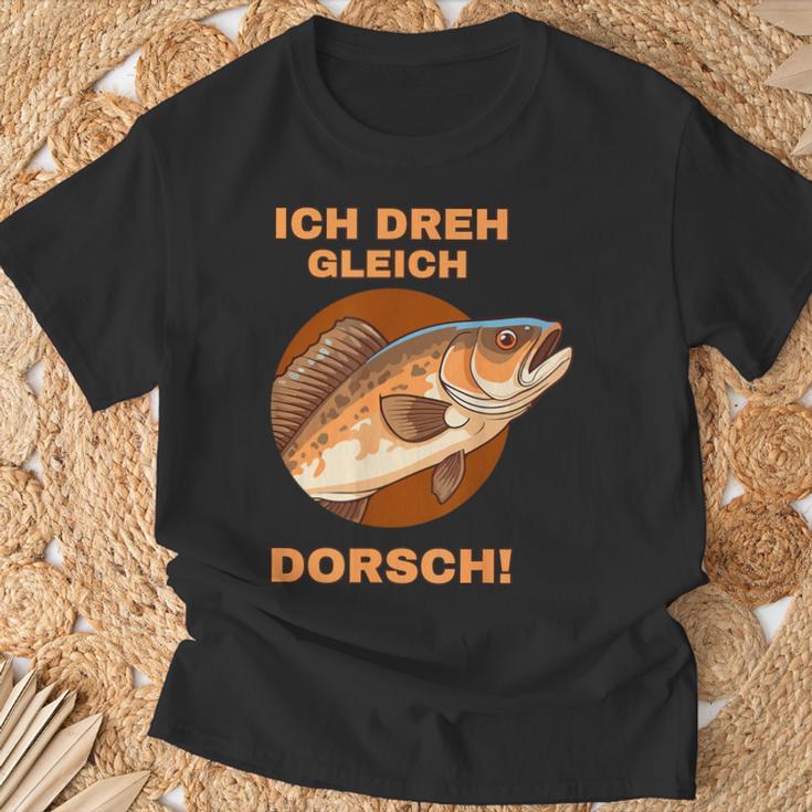 Ich Dreh Gleich Durch Dorsch T-Shirt Geschenke für alte Männer