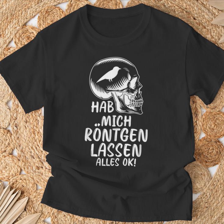 Ich Habe Mich Röntgen Lassen Sittichogel T-Shirt Geschenke für alte Männer