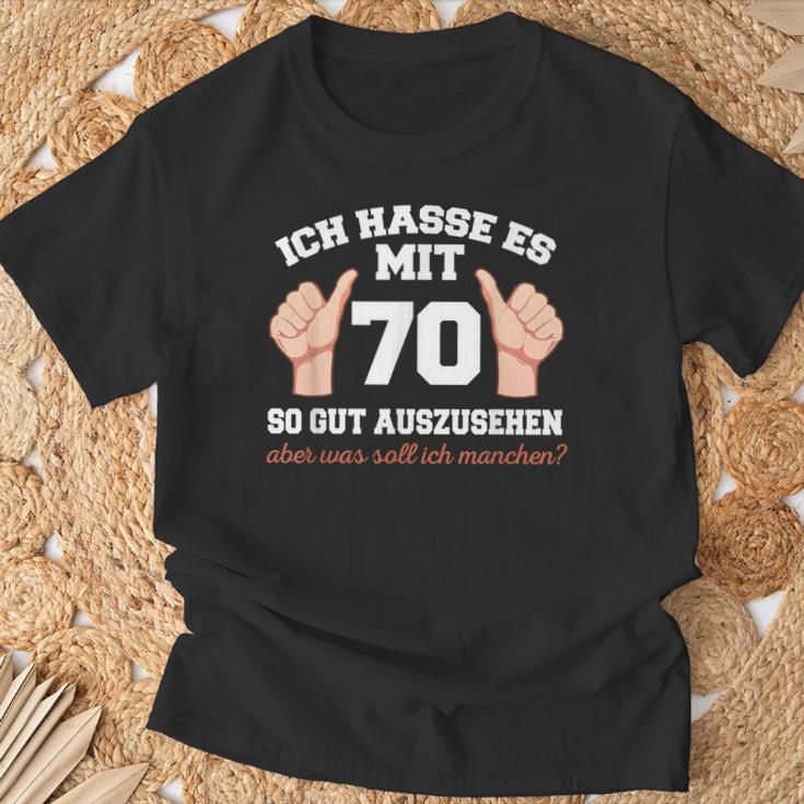 Ich Hasse Es Mit 70 So Gut Aushlen 70 Jahre 70Th Birthday T-Shirt Geschenke für alte Männer