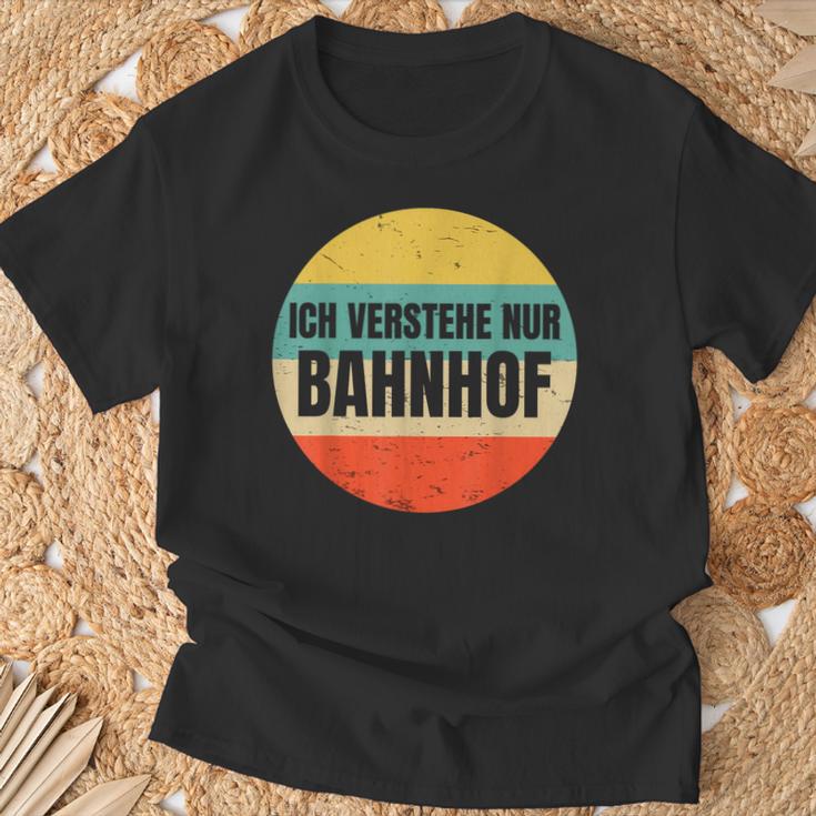 Icherstehe Nur Bahnhof Geschenk Für Eisenbahn Eisenbahner T-Shirt Geschenke für alte Männer