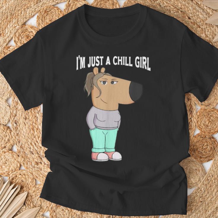 I'm Just A Chill Girl Cool I'm Just A Chill Girl T-Shirt Geschenke für alte Männer