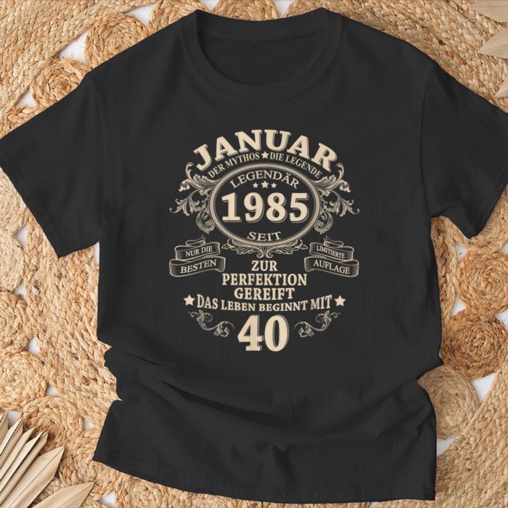 January 1985 40 Years intage 40Th Birthday Man T-Shirt Geschenke für alte Männer