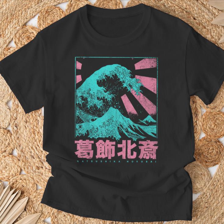 Japanese Hokusai Japan The Great Waveor Kanagawa T-Shirt Geschenke für alte Männer