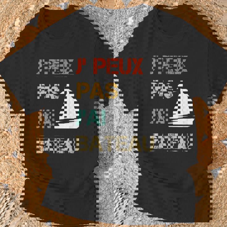 Je Peux Pas J'ai Bateau Humourintage T-Shirt Cadeaux pour les vieillards