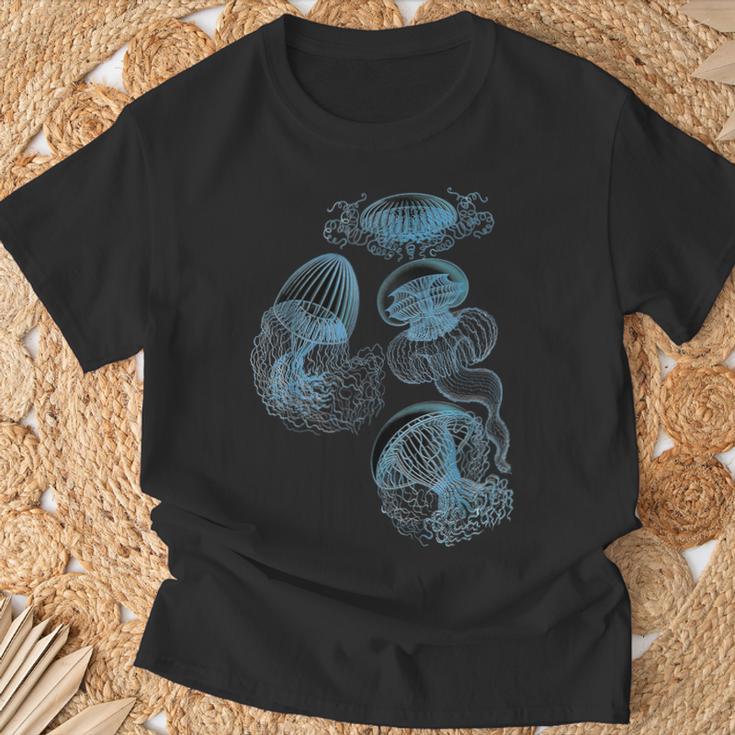 Jellyfish Ocean Lover Bioluminescent Sea Animals T-Shirt Geschenke für alte Männer