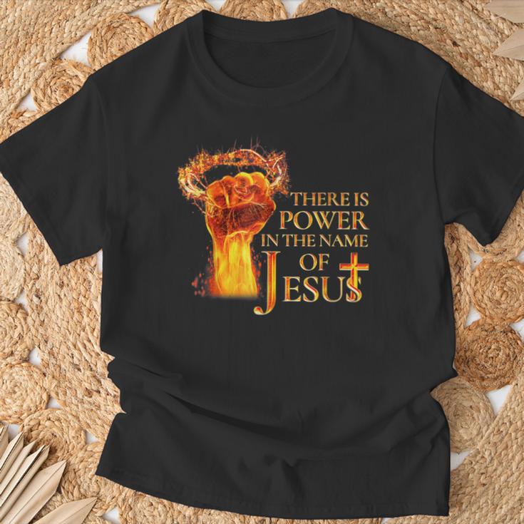 Jesus There Is Power In The Name Of Jesust Christian T-Shirt - Monsterry