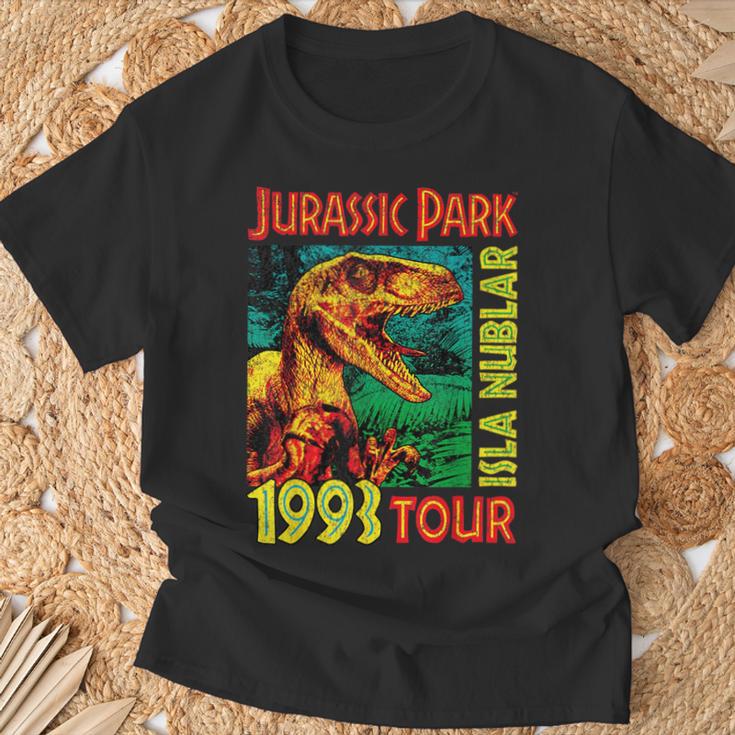 Jusrassic Park Isla Nublar 1993 Tour Poster T-Shirt Geschenke für alte Männer