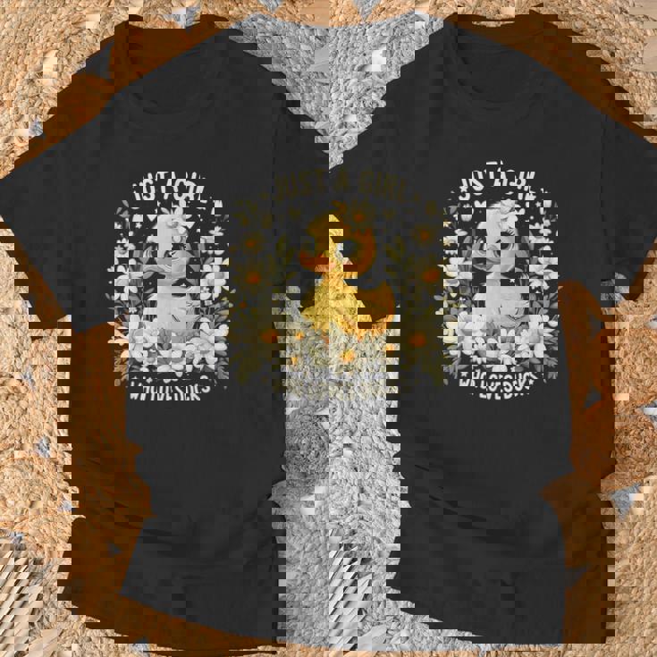 Just A Girl Who Loves Ducks Girl Cute Duck T-Shirt Gifts for Old Men