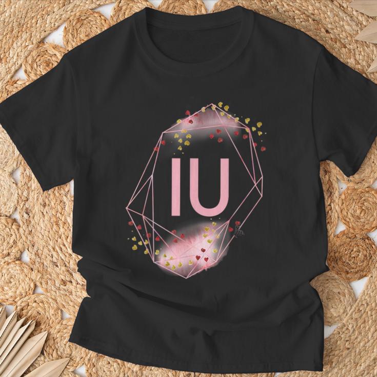 K-Pop Coréen I Love You Hand Letters Iu Together T-Shirt Cadeaux pour les vieillards