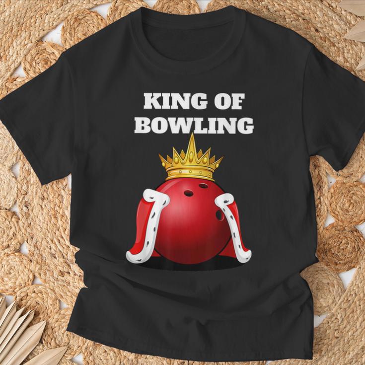 King Of Bowling Bowling Bowling T-Shirt Geschenke für alte Männer