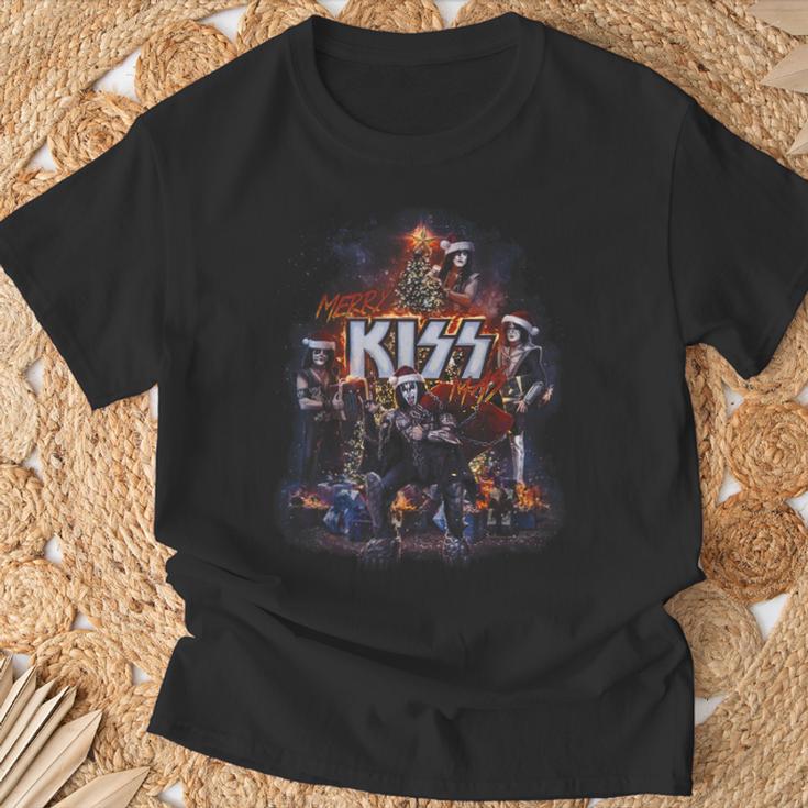 Kiss -Ery Cheerful Kissmas T-Shirt Geschenke für alte Männer