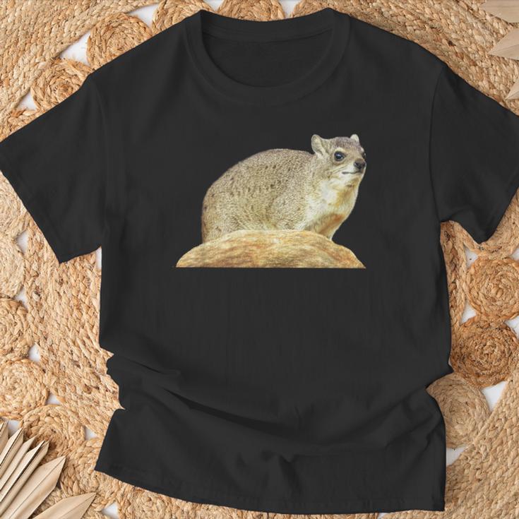 With Klippschliefer Desert Schiefer In Africa T-Shirt Geschenke für alte Männer