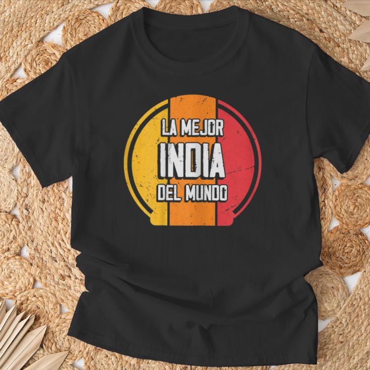 La Mejor India Del Mundo Divertido Nombre India Camiseta unisex Regalos para ancianos