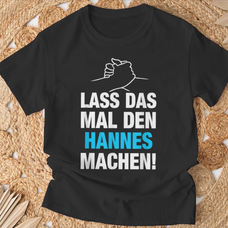 Lass Das Mal Den Hannes Machen First Name Saying T-Shirt Geschenke für alte Männer