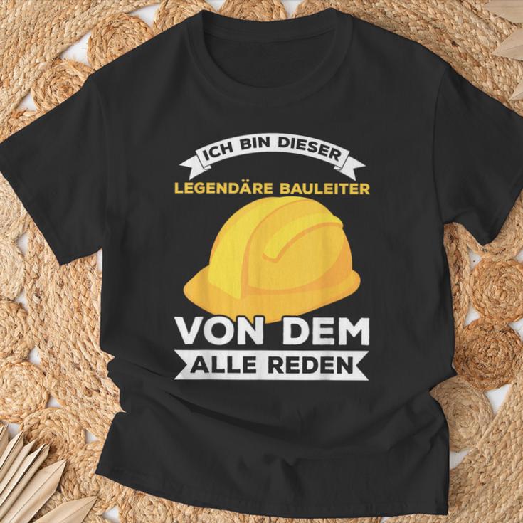 Legendary Construction Manager Builder Construction Site Saying T-Shirt Geschenke für alte Männer