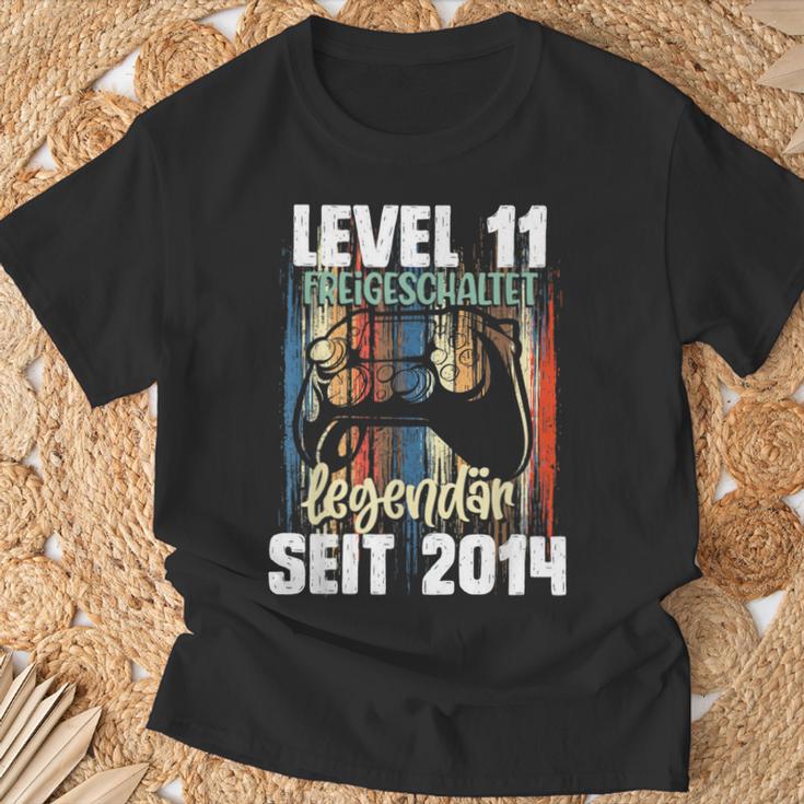 Level 11 Years Birthday Boy Gamer Since 2014 T-Shirt Geschenke für alte Männer