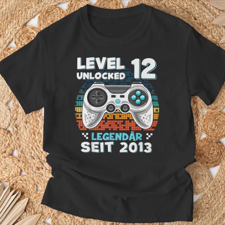 Level 12 Jahre Geburtstags Junge Gamer 2013 Geburtstag T-Shirt Geschenke für alte Männer