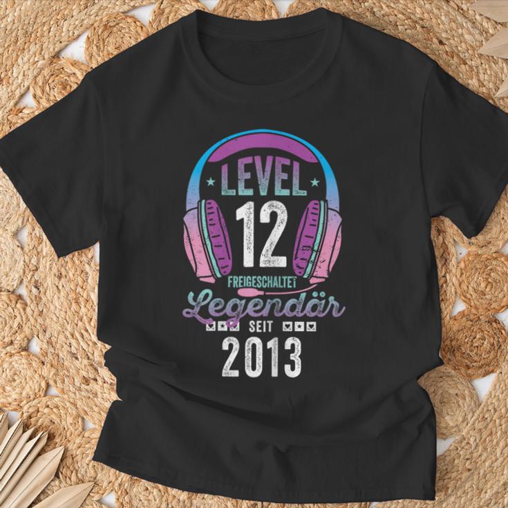 Level 12 Years Girl's Birthday Gamer Girl Gamer 2013 T-Shirt Geschenke für alte Männer