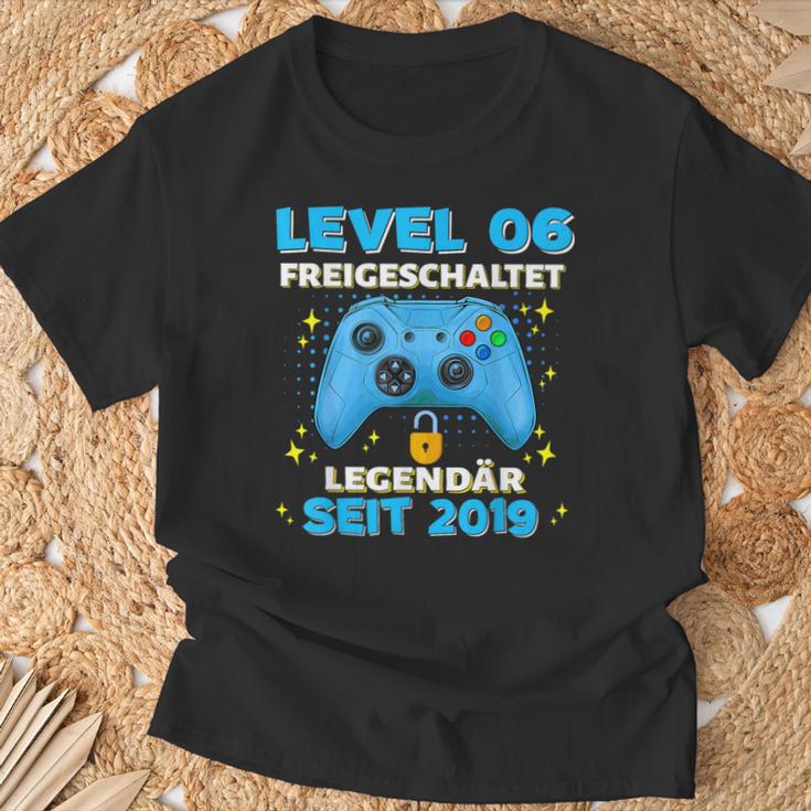 Level 6 Jahre Geburtstags Junge Gamer 2019 Geburtstag T-Shirt Geschenke für alte Männer