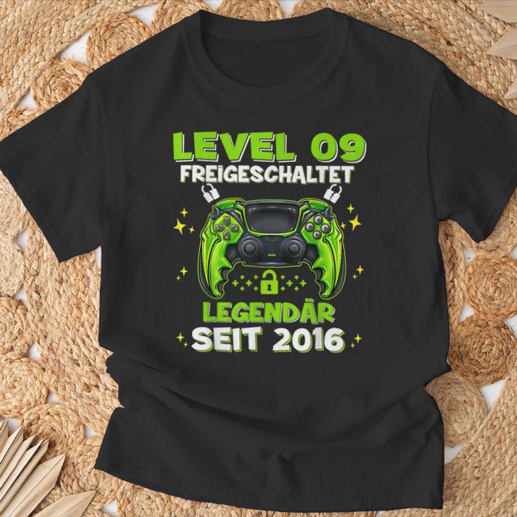 Level 9 Years Birthday Young Gamer 2016 Birthday T-Shirt Geschenke für alte Männer