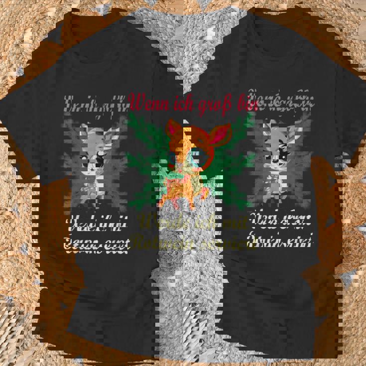 Liebe Zur Weihnachtszeit Reh Kitz Rehkitz Rotwein Tannen T-Shirt Geschenke für alte Männer