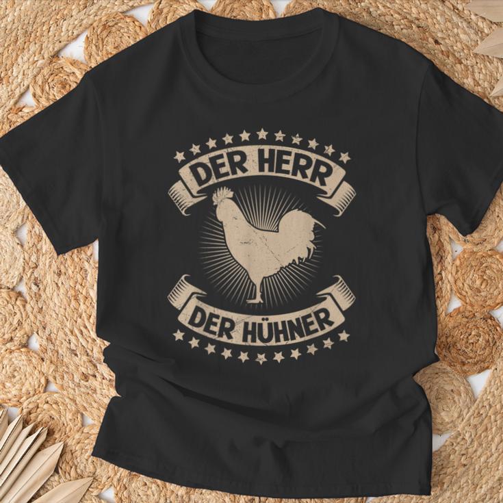 The Lord Of The Chickens Poultry Farmers Chicken S T-Shirt Geschenke für alte Männer