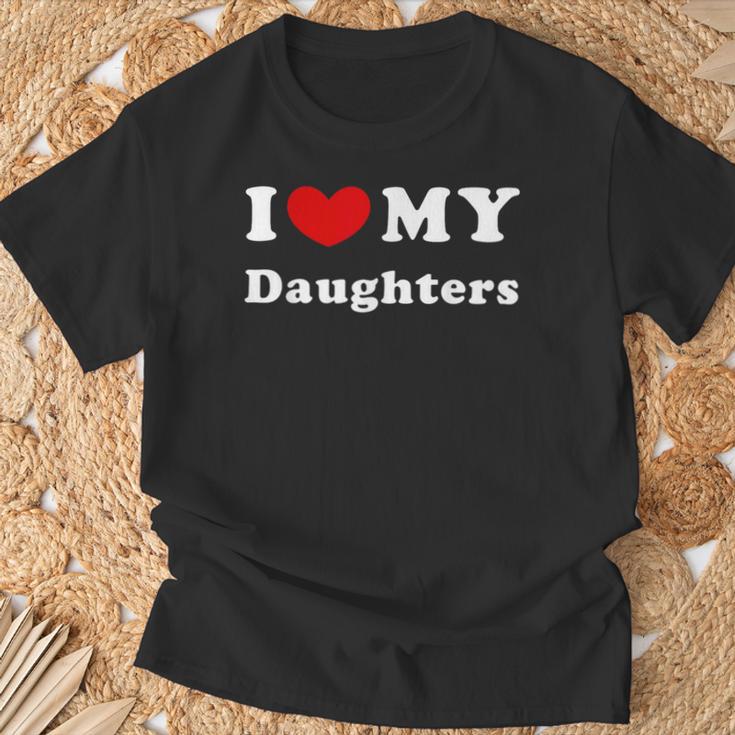 I Love My Daughters T-Shirt Geschenke für alte Männer