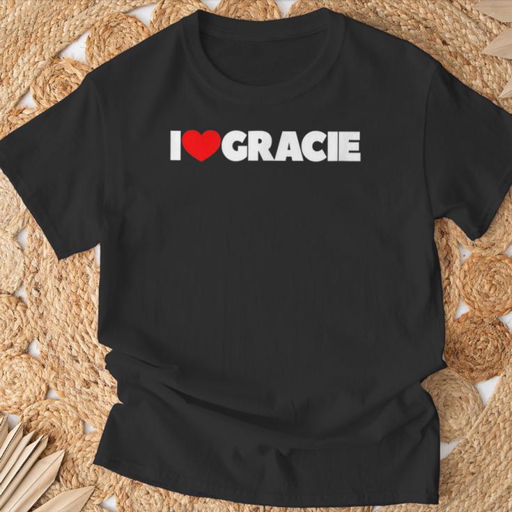 I Love Gracie T-Shirt Geschenke für alte Männer