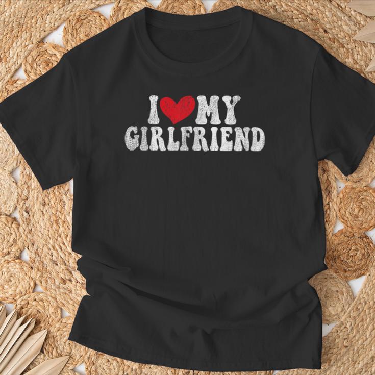 I Love My Hot Girlfriend I Heart My Hot Girlfriend Gf T-Shirt Cadeaux pour les vieillards