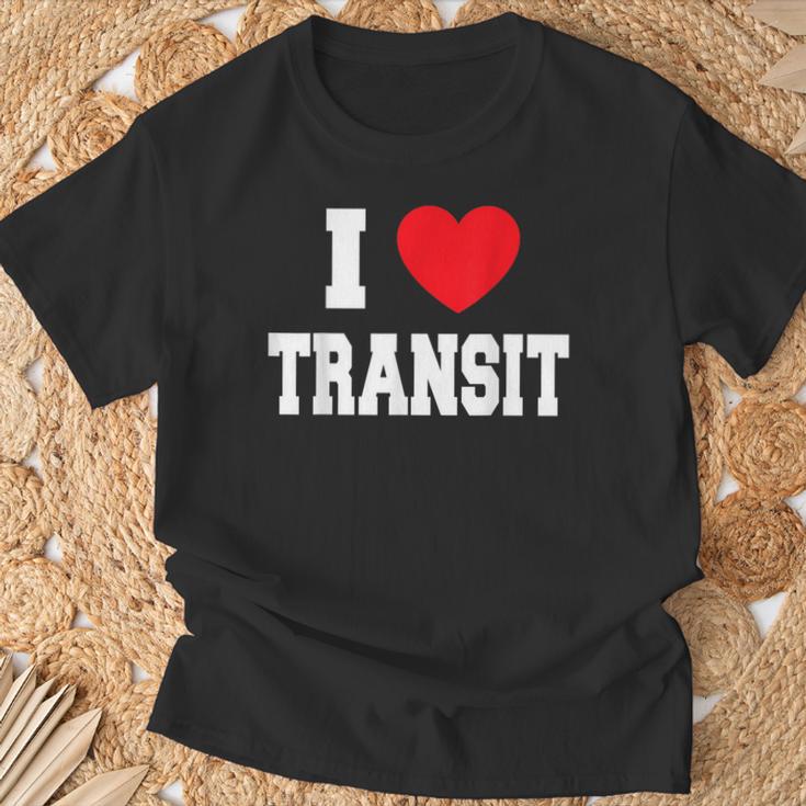 I Love Transit T-Shirt Geschenke für alte Männer