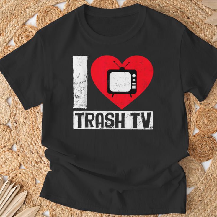 I Love Trash Tv Tv Binge Trash Tv Fan T-Shirt Geschenke für alte Männer