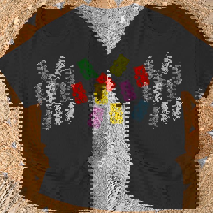 Lustiger Gummibärchen Bonbon-Mix T-Shirt Geschenke für alte Männer
