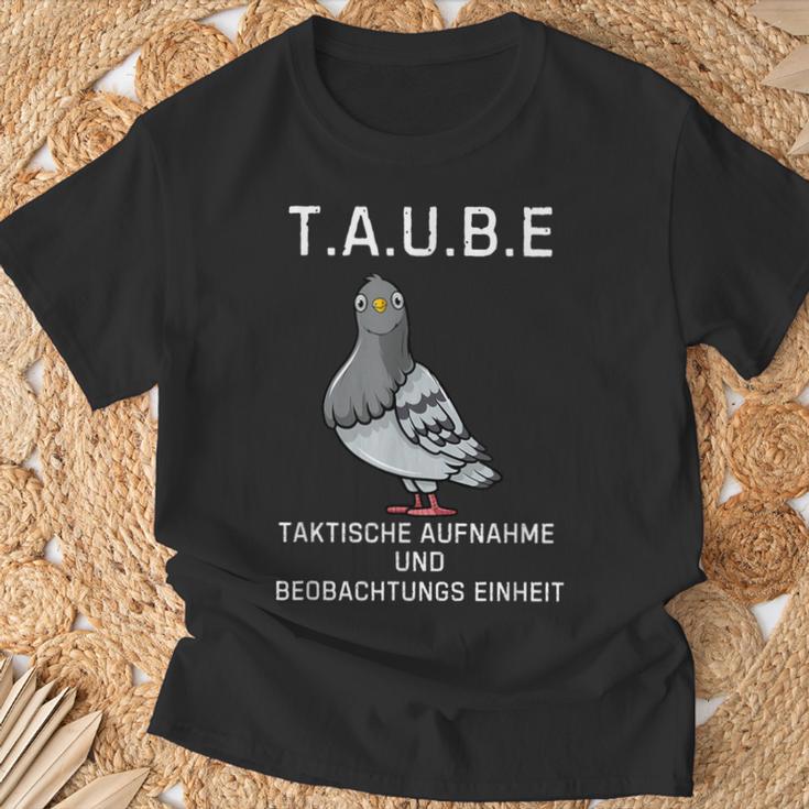 Lustiges Tauben Überwachungs- Deutsches Meme T-Shirt Geschenke für alte Männer