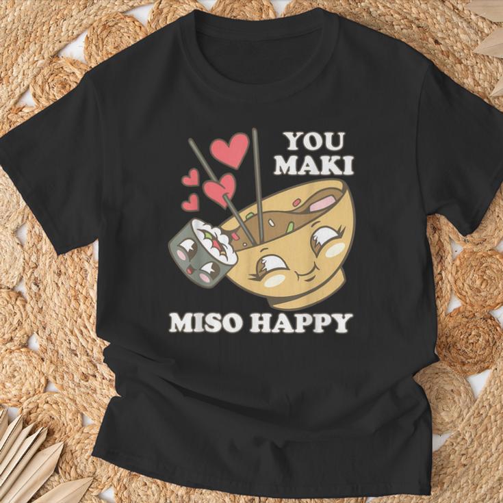 You Maki Miso Happy Sushi Kawaii Japan T-Shirt Geschenke für alte Männer