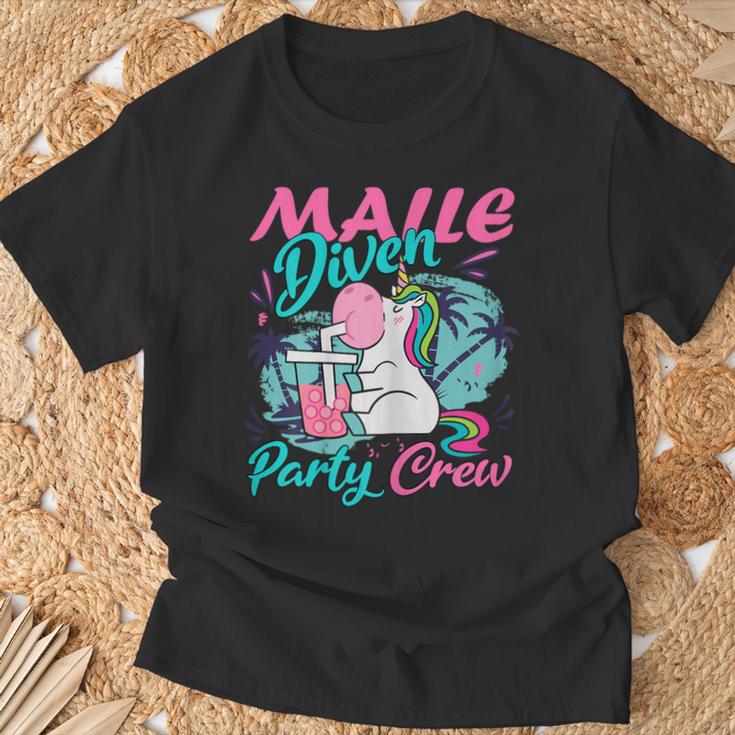 Malle Diven Party Crew Saufen T-Shirt Geschenke für alte Männer