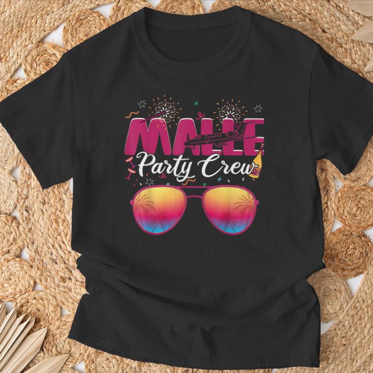 Malle Party Crew Party Holiday Mallorca T-Shirt Geschenke für alte Männer