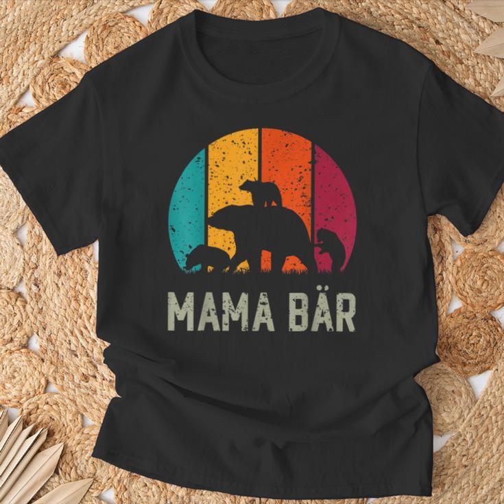 Mama Bear 3 Children Mother's Day Mother Women's T-Shirt Geschenke für alte Männer